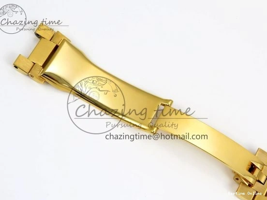 1225 WrinkleFree DayDate 40 228238 ARF 904L Steel YG Crystal Diamonds Bezel on President Bracelet VR 1550